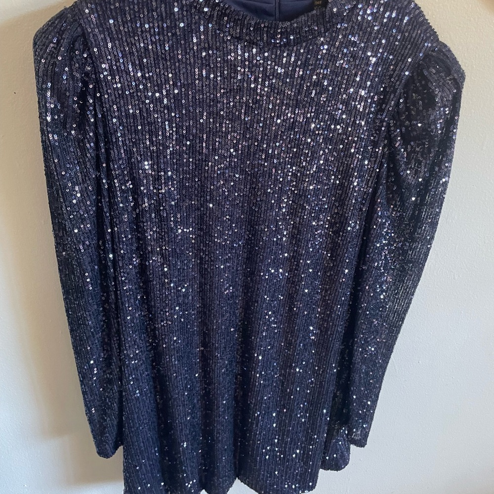 Sparkling Sequin Long Sleeve Top